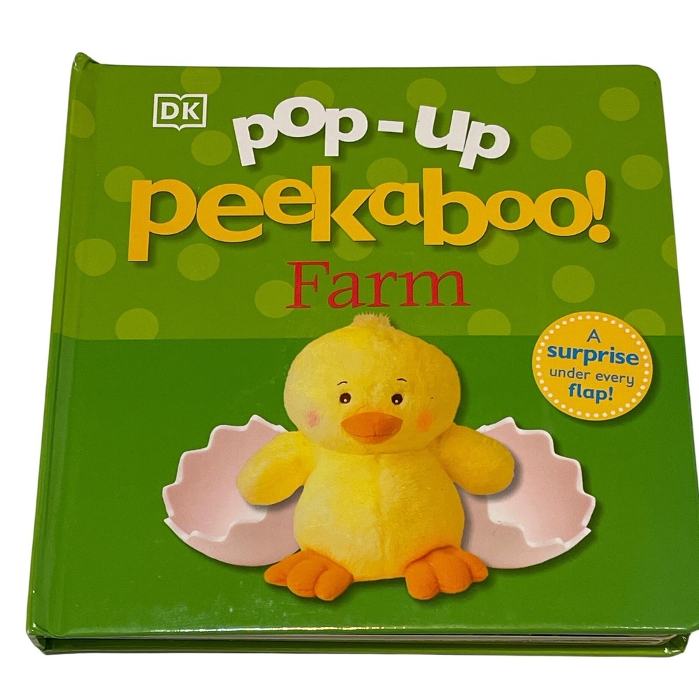DK Pop-Up Peekaboo! Farm Board Book Unisex Green Paper Classic Early Learning